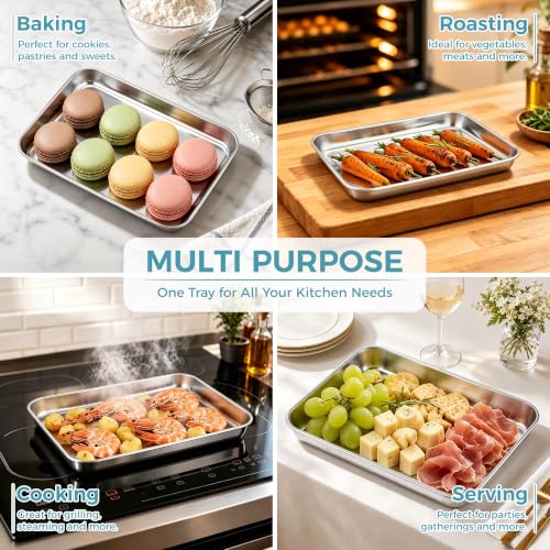 Small Baking Sheet Set of 4 (9.4"x7.3")