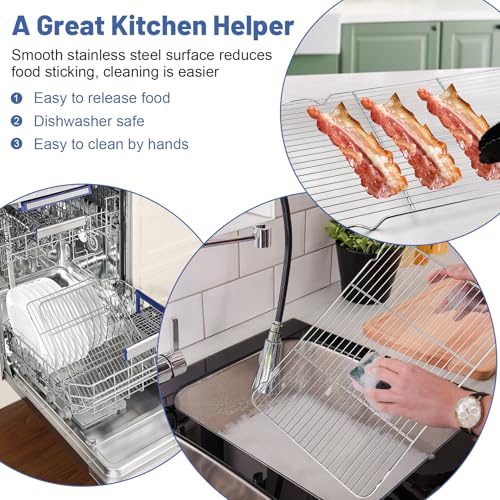 Cooling Rack 16.6” x 11.45” Stainless Steel Wire Baking Rack (16.6"*11.45")
