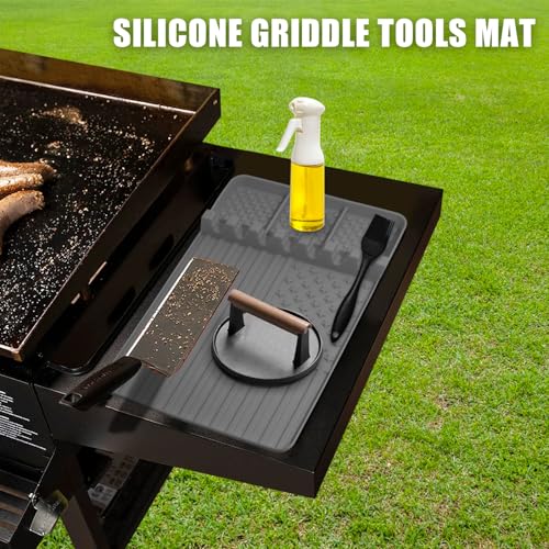 2 PCS Silicone Grill Mat Compatible with Blackstone (grey2pcs)