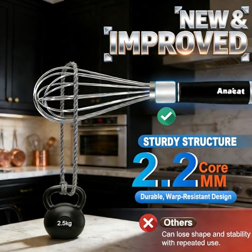 Stainless Steel Kitchen Whisk Set of 5 (5 Count)