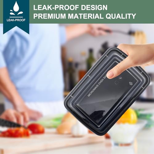 50 Pack Meal Prep Containers 38 oz (38oz50pack)