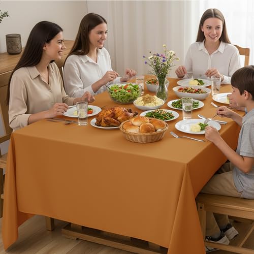 10 Pack Bronze Tablecloths for Rectangle Tables (Bronze / 60x120 In, 10 Pack)