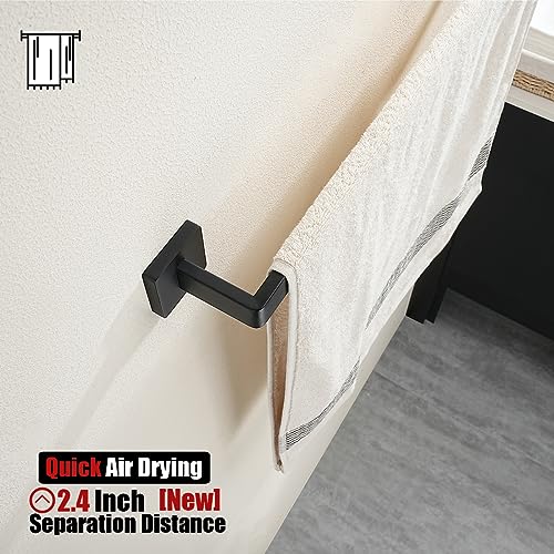 Black Towel Bar (26.41 Inch / Matte Black)