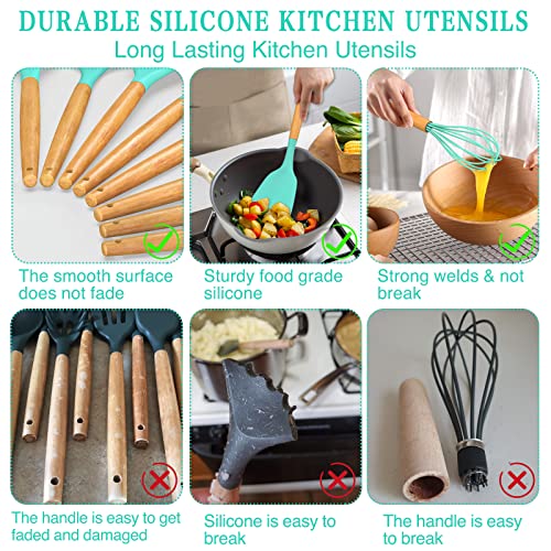 Kitchen Cooking Utensils Set (Green)