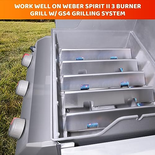 15.3" Flavorizer Bars for Weber Spirit E310 & GS4 Spirit II 300 (15.3"×2.6"×2.51" - 67046 Spirit 300)