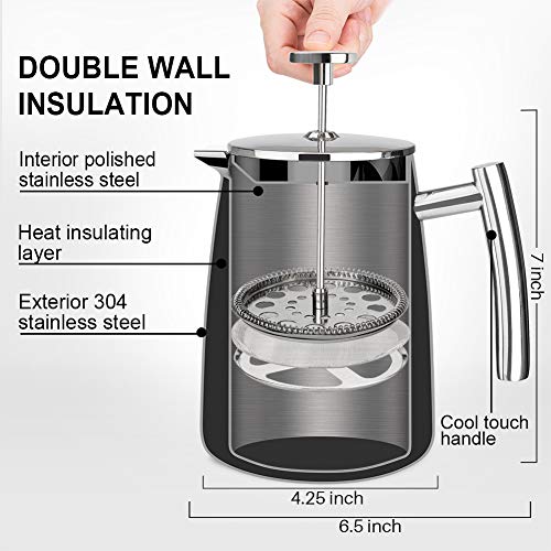 French Press Coffee Maker (17-Ounce)