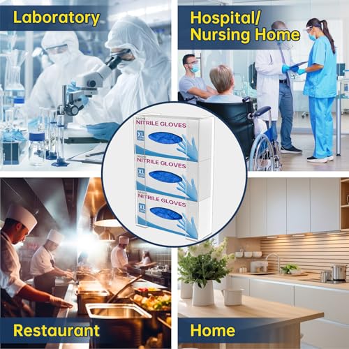 3 Tier Clear Acrylic Glove & Tissue Box Holder Dispenser