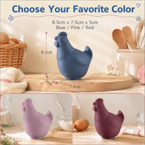 Silicone Hen Shaped Egg Yolk Separator (Blue)
