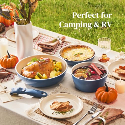 Ceramic Cookware Set (Blue)