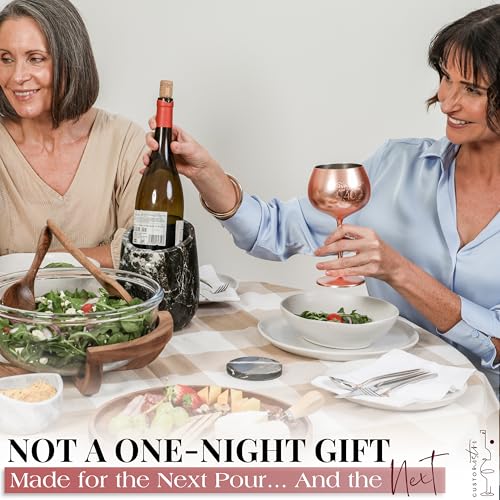 50th Birthday Wine Glass (50th / Rose Gold)
