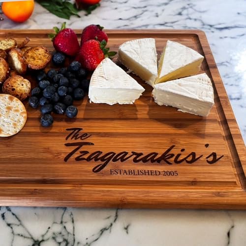 Handmade Personalized Cutting Board (Last Name Engraving)