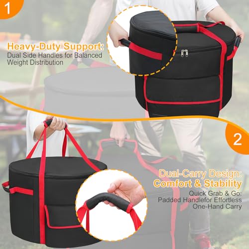 Fire Pit Carry Bag Compatible with 19 Inch Outland 893 (20 inch)