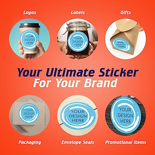 100 Custom Vinyl Stickers (100 Count)