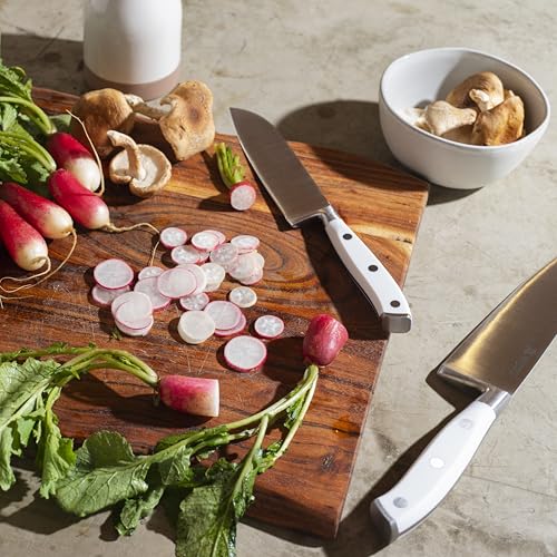Yatoshi Magnetic Kitchen Knife Block Set 6 Pcs White (White / 6-Piece)