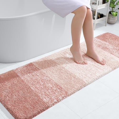 Bathroom Runner Rug 59x20 (59" X 20" / Peach)