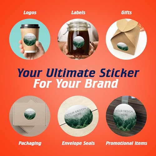 Custom Vinyl Stickers Your Image (100 Count)