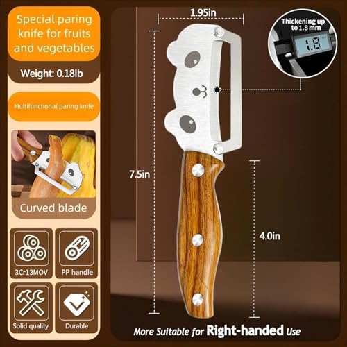Vegetable Peeler Anti (Standard / Silver/Walnut color)