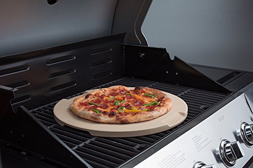 Pizza Stone 15" Round Pizza Stone for Oven Grill BBQ