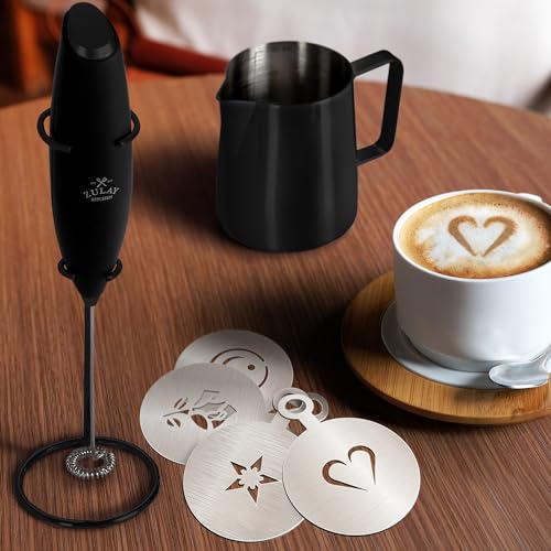 Zulay Premium Gift Milk Frother Set (Grand Executive Black / Gift Box Frother)