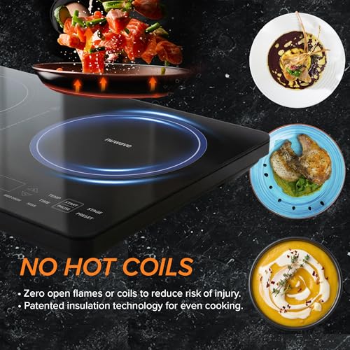 Double Pro Cooktop Induction Countertop Burner (Black)