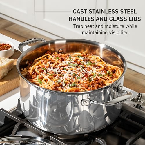 Pro Tri Ply Stainless Steel 6 qt Dutch Oven Pot with Lid (Dutch Oven / 6-Quart)