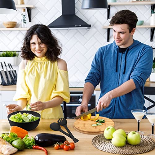 Black Salad Bowl Set (Black)