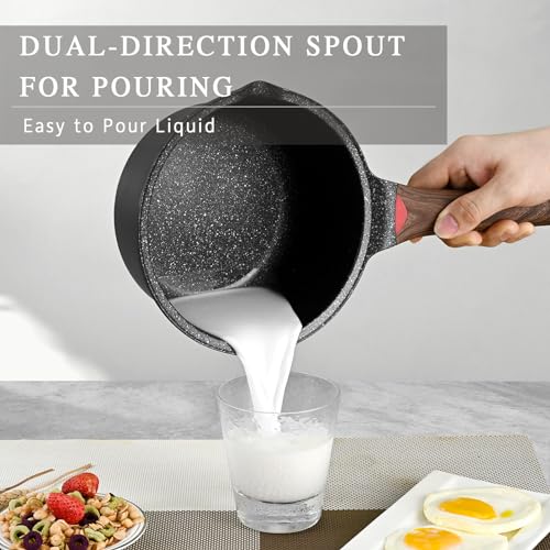 3QT Nonstick Saucepan (Black / 3 Quarts)