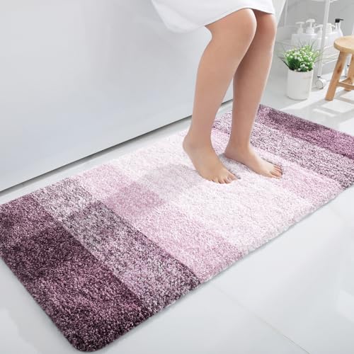 Bathroom Runner Rug 47x24 (47" X 24" / Mauve)