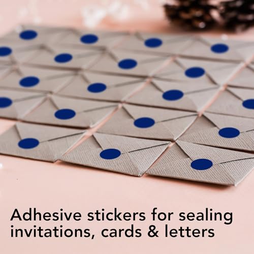 Dark Blue Perforated Round Circle Dot Sticker 1 (Blue - Dark / 0.5 Inch)