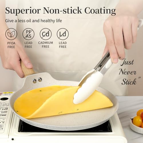 11 Inch Nonstick Crepe Pan (11 Inch / Cream White Granite)