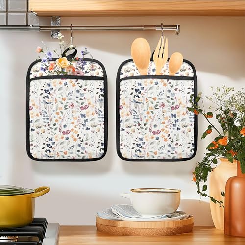 Vintage Floral Oven Mitts Set (Haodh-3)
