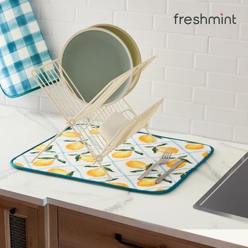Dish Drying Mats 2 Pack (16''X18'' / Farmhouse Lemon)
