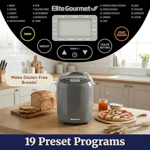 2 Lb Bread Maker (Steel Gray)