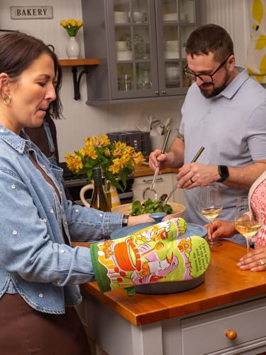 Oven Mitts Cute Kitchen Accessories & Kitchen Gifts (I Put Wine in the Sauce)