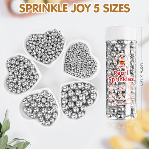 Silver Pearl Sprinkles (4.5 Ounce)