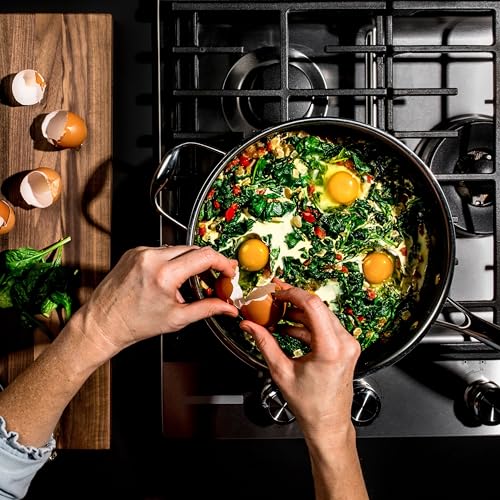 3.3 Qt Hybrid Nonstick Deep Sauté Frying Pan & Lid