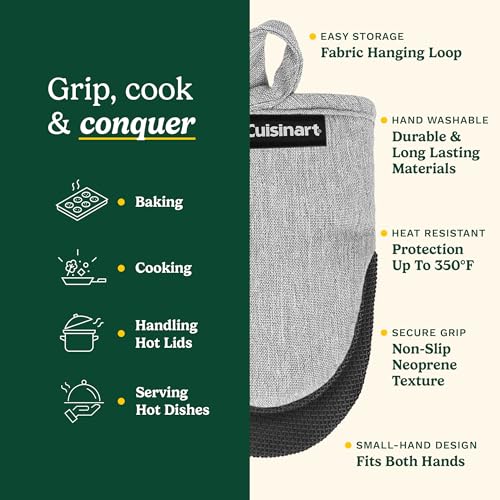 Cuisinart Mini Oven Mitts (Light Gray)