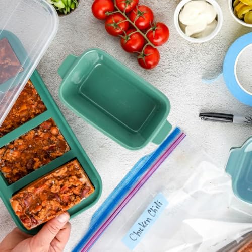 5"x3" Ceramic Baking Dishes with Lids (Kale / 5"x3" - MADE IN USA)