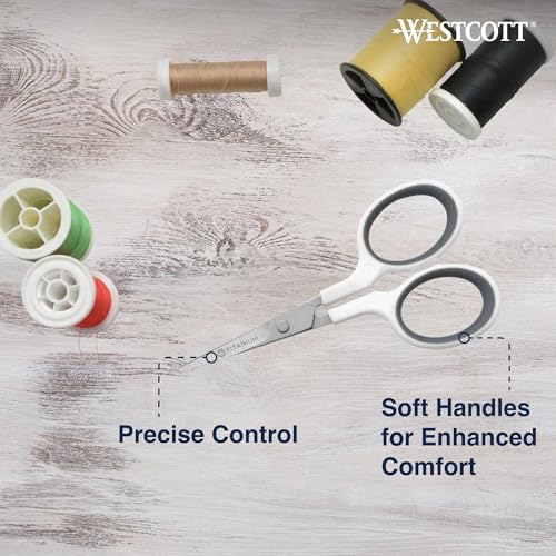 4" Embroidery Scissors with Curved Titanium (1 Count (Pack of 1) / 4" Embroidery Scissors)