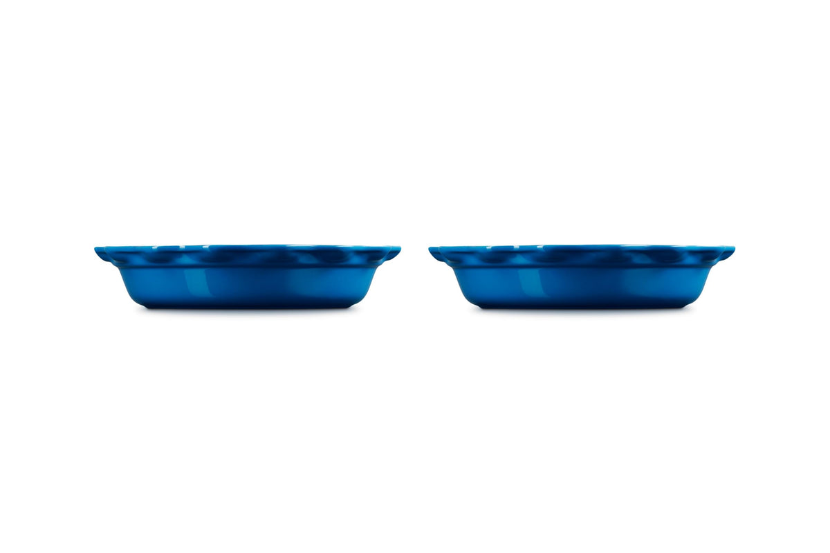 Stoneware Set of 2 Heritage Fluted Pie Dish (Marseille)