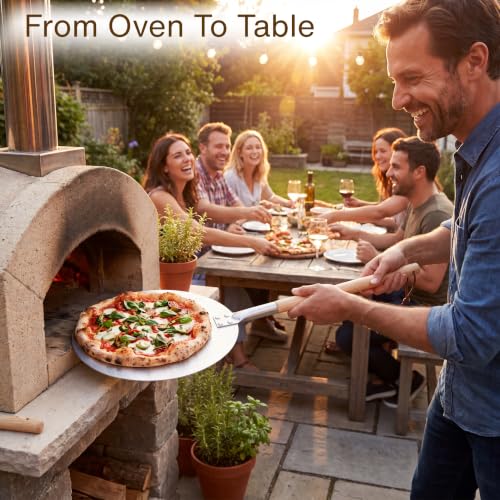 9 Inch Aluminum Turning Pizza Peel (Premium - Aluminum / 9" Turning Peel - 31.5" Overall)