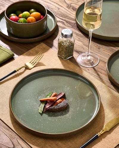 Stoneware Dinnerware Sets (Moss Green)