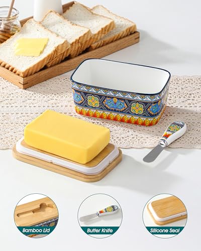 KRVI Butter Dish with Lid (Berber Mosaic)