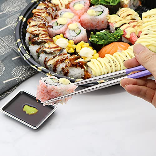 Stainless Steel Chopsticks (Purple)