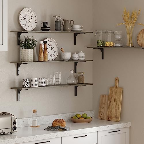 Long Wall Shelves (Grey Wash / 55.1 Inch)