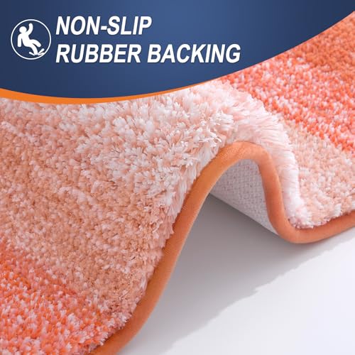 Bathroom Runner Rug 47x17 (47" X 17" / Coral)