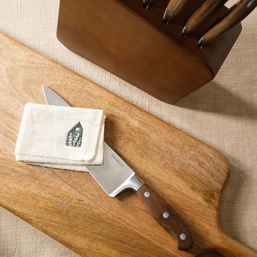 Knife Block Set (Walnut Wood)