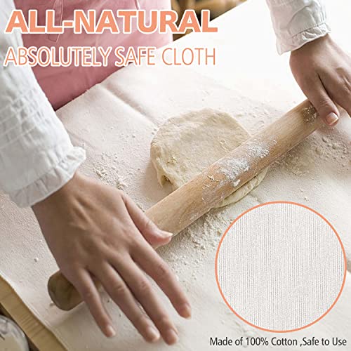 Nonstick French Baguette Bread Pan with Thick Professional Proofing Cloth Dough Couche