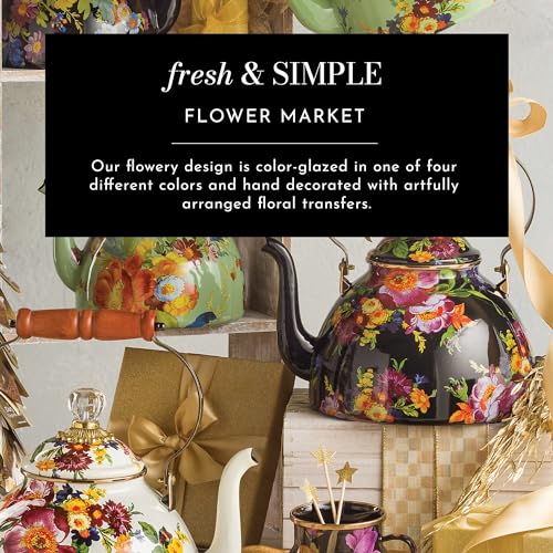 Enamel Abundant Bowl (White Flower Market)