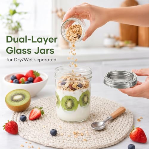 Layered Glass Yogurt Cups 2 Pack (20oz)